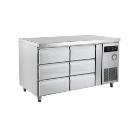 UNDER COUNTER 4' CHILLER C/W 6 DRAWERS AWF15D6-76