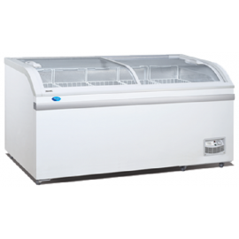 CURVED GLASS DISPLAY FREEZER